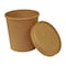 Amercareroyal Royal 16 oz. Kraft Paper Food Container And Lid Combo, PK250 PFC16NCOM - alternate 1